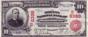 rare 1902 ten dollar red seal paper money